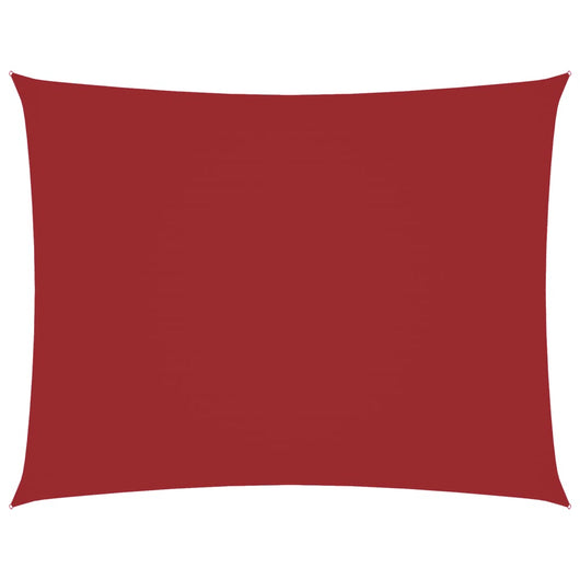 Parasole a Vela Oxford Rettangolare 5x6 m Rosso 135659