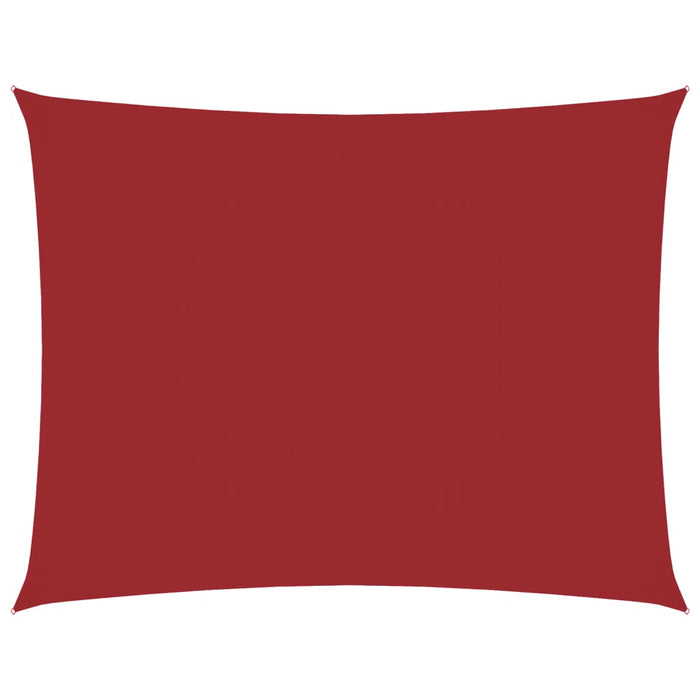 Parasole a Vela Oxford Rettangolare 5x6 m Rosso