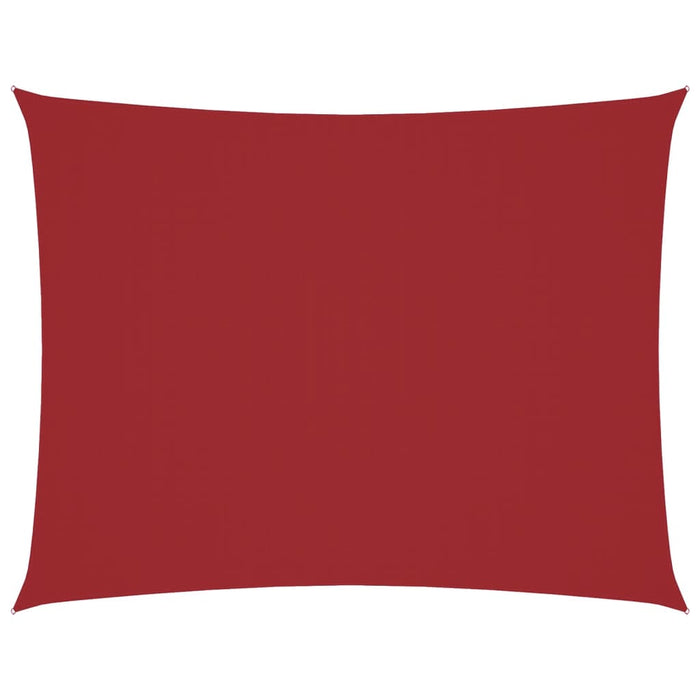 Parasole a Vela Tessuto Oxford Rettangolare 5x7m Rosso 135660