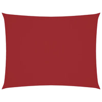 Parasole a Vela Tessuto Oxford Rettangolare 5x7m Rosso