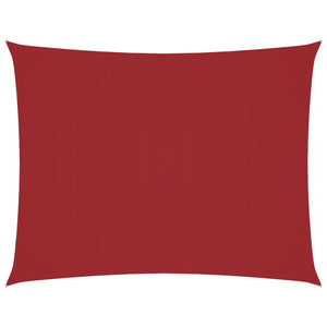 Parasole a Vela Tessuto Oxford Rettangolare 5x7m Rosso