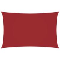 Parasole a Vela Oxford Rettangolare 5x8 m Rosso 135661