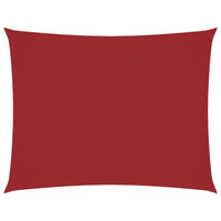 Parasole a Vela Oxford Rettangolare 6x7 m Rosso 135662