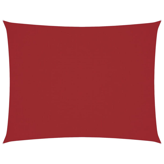 Parasole a Vela Oxford Rettangolare 6x7 m Rosso 135662