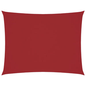 Parasole a Vela Oxford Rettangolare 6x7 m Rosso