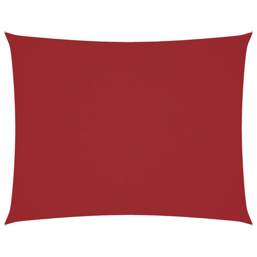 Parasole a Vela Oxford Rettangolare 6x7 m Rosso