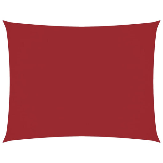 Parasole a Vela Oxford Rettangolare 6x8 m Rosso 135663