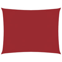 Parasole a Vela Oxford Rettangolare 6x8 m Rosso