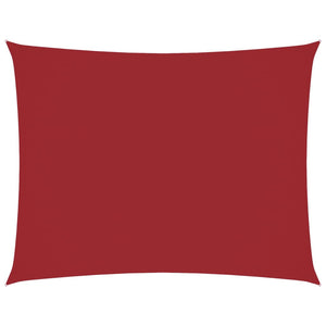 Parasole a Vela Oxford Rettangolare 6x8 m Rosso