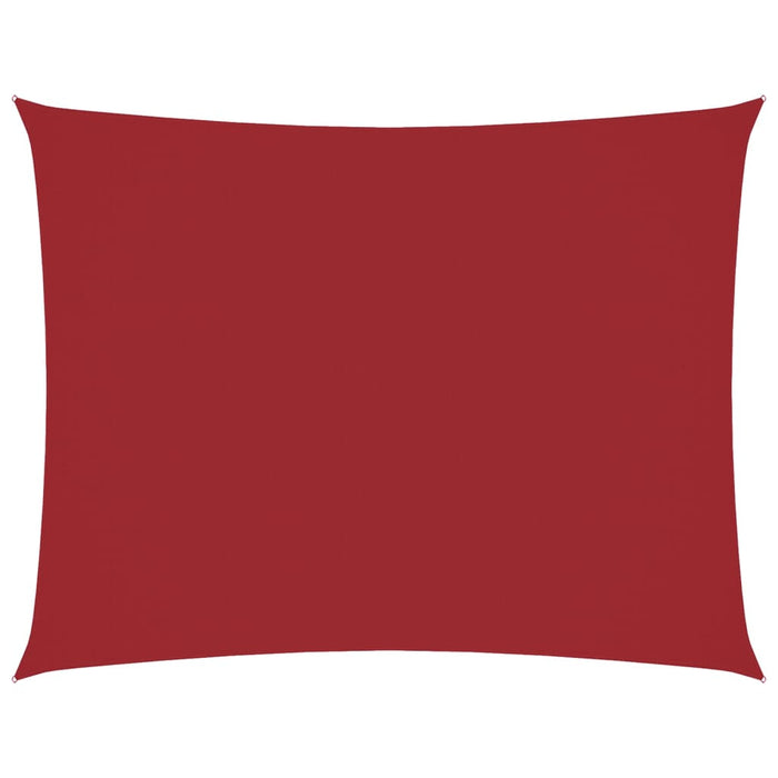 Parasole a Vela Oxford Rettangolare 6x8 m Rosso