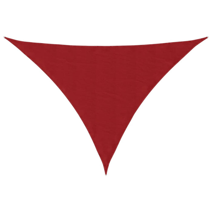 Parasole a Vela Oxford Triangolare 2,5x2,5x3,5 m Rosso 135664