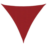 Parasole a Vela Oxford Triangolare 3,6x3,6x3,6 m Rosso