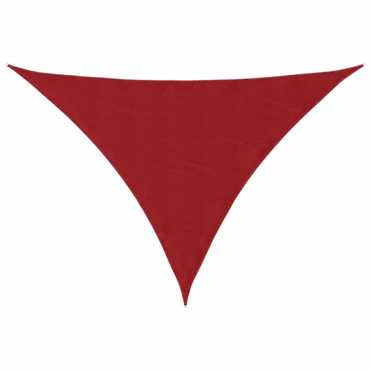 Parasole a Vela Oxford Triangolare 3x4x4 m Rosso