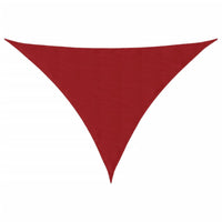 Parasole a Vela Oxford Triangolare 3,5x3,5x4,9 m Rosso