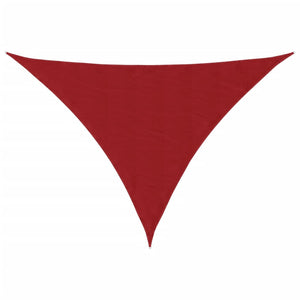 Parasole a Vela Oxford Triangolare 3,5x3,5x4,9 m Rosso