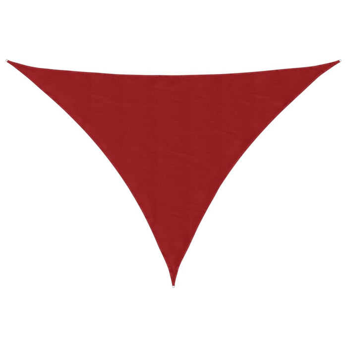Parasole a Vela Oxford Triangolare 4x4x5,8 m Rosso 135672