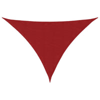 Parasole a Vela Oxford Triangolare 5x5x6 m Rosso 135678