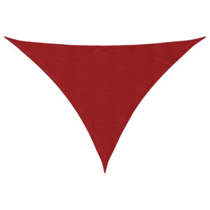 Parasole a Vela Oxford Triangolare 5x5x6 m Rosso 135678