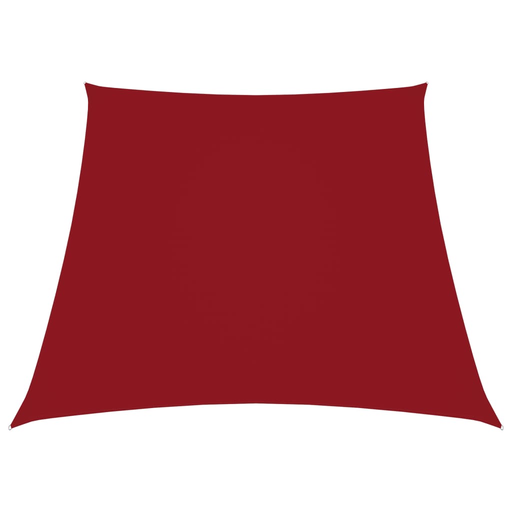 Parasole a Vela in Tela Oxford a Trapezio 2/4x3 m Rosso