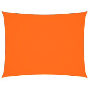 Parasole a Vela in Tessuto Oxford Rettangolare 3,5x5m Arancione 135710