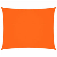 Parasole a Vela Oxford Rettangolare 6x7 m Arancione 135717