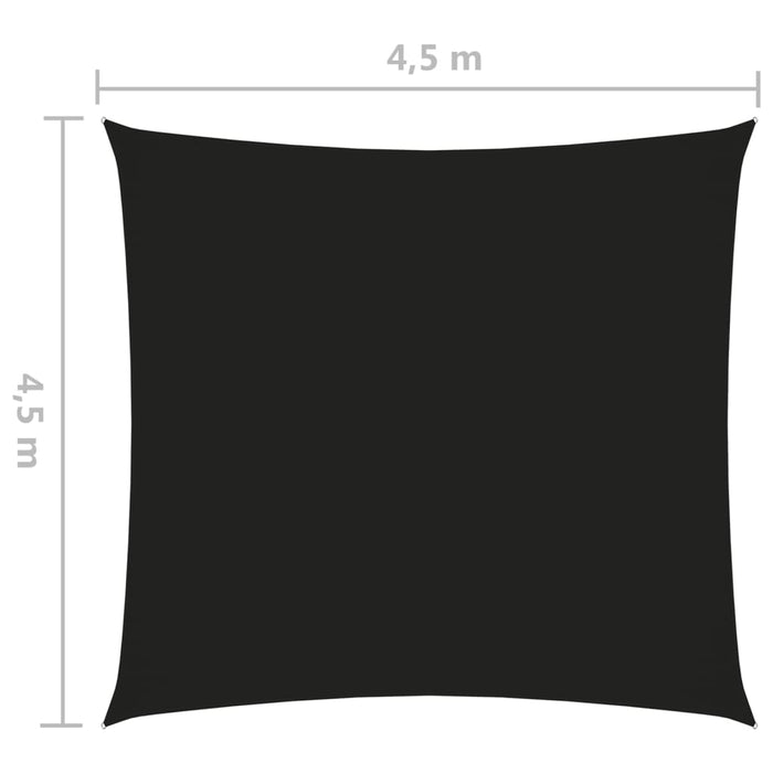 Vela parasole in tessuto oxford quadrato 4,5 x 4,5 m nero 02_0009498