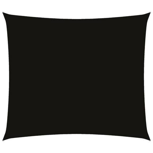 Parasole a Vela Oxford Rettangolare 2x2,5 m Nero 135749