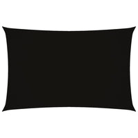 Parasole a Vela Oxford Rettangolare 2x4,5 m Nero 135753