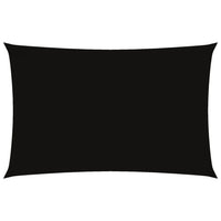 Parasole a Vela Oxford Rettangolare 2,5x5 m Nero 135759
