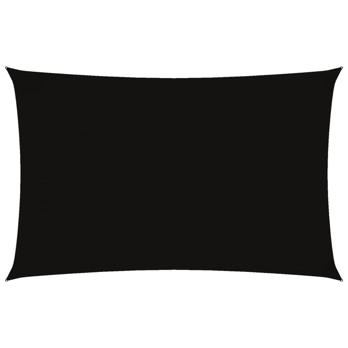 Parasole a Vela Oxford Rettangolare 2,5x5 m Nero 135759