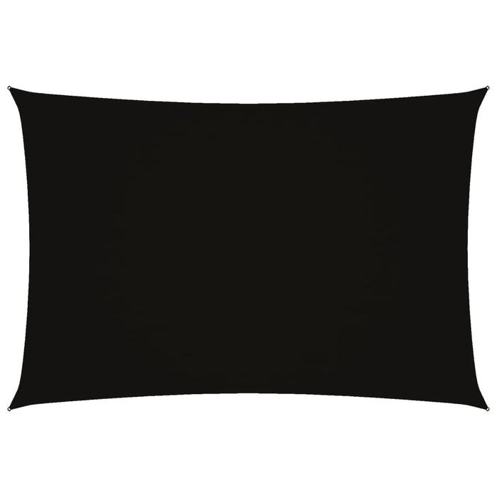 Parasole a Vela Oxford Rettangolare 3x5 m Nero 135762