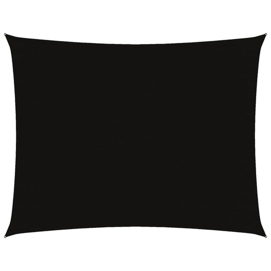 Parasole a Vela Oxford Rettangolare 3x6 m Nero 135763