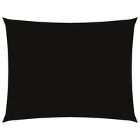 Parasole a Vela Oxford Rettangolare 3x6 m Nero 135763
