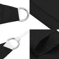 Parasole a Vela Oxford Rettangolare 3x6 m Nero