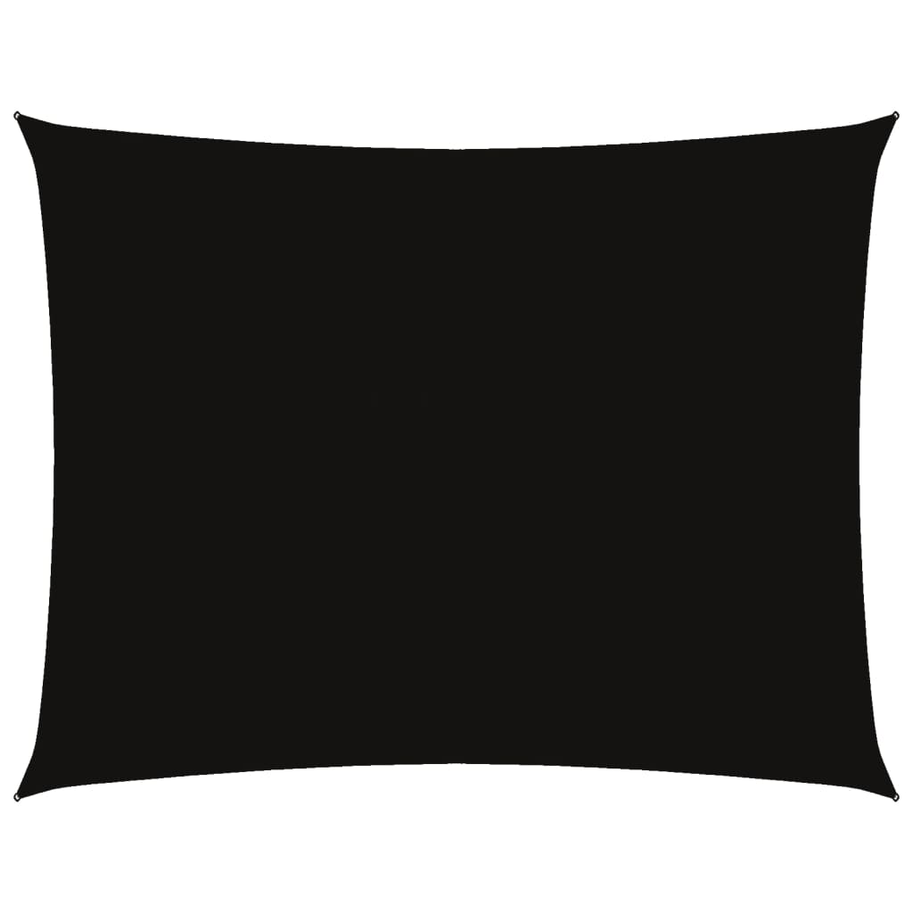 Parasole a Vela Oxford Rettangolare 3,5x4,5 m Nero 135764