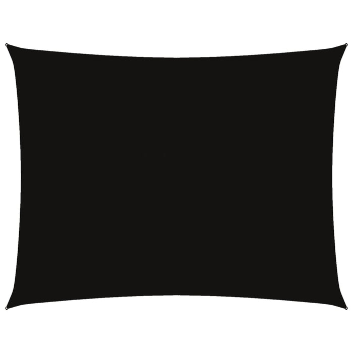 Parasole a Vela Oxford Rettangolare 3,5x4,5 m Nero 135764
