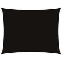 Parasole a Vela Oxford Rettangolare 4x5 m Nero 135766
