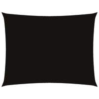 Parasole a Vela in Oxford Rettangolare 4x6 m Nero 135767