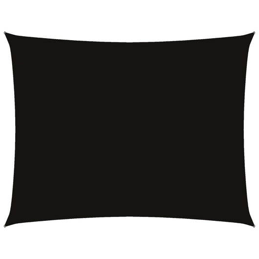 Parasole a Vela in Oxford Rettangolare 4x6 m Nero 135767
