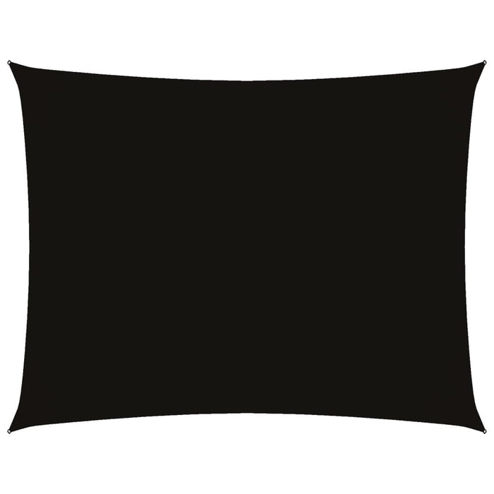 Parasole a Vela in Oxford Rettangolare 4x6 m Nero 135767