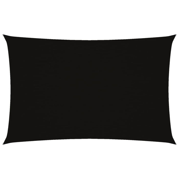 Parasole a Vela Oxford Rettangolare 4x7 m Nero 135768