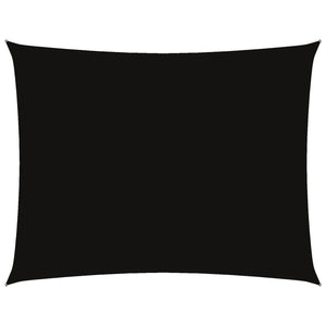 Parasole a Vela Oxford Rettangolare 5x6 m Nero