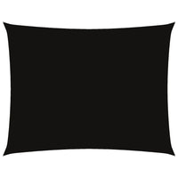 Parasole a Vela Tessuto Oxford Rettangolare 5x7m Nero 135770