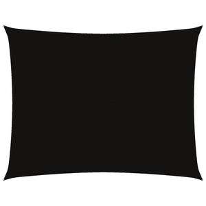 Parasole a Vela Tessuto Oxford Rettangolare 5x7m Nero 135770