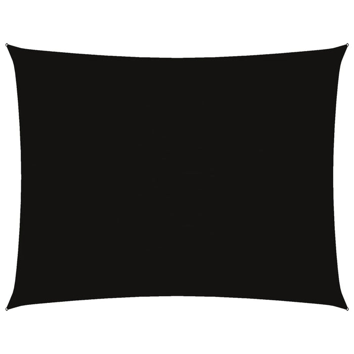 Parasole a Vela Tessuto Oxford Rettangolare 5x7m Nero 135770