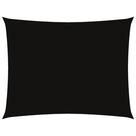 vidaXL Parasole a Vela Tessuto Oxford Rettangolare 5x7m Nero