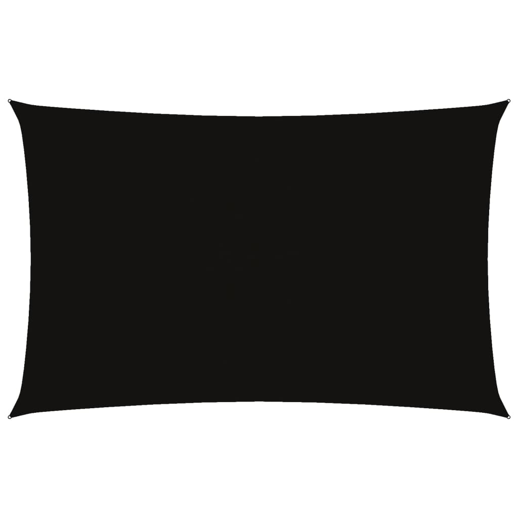 Parasole a Vela Oxford Rettangolare 5x8 m Nero 135771