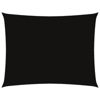 Parasole a Vela Oxford Rettangolare 6x7 m Nero cod mxl 21296