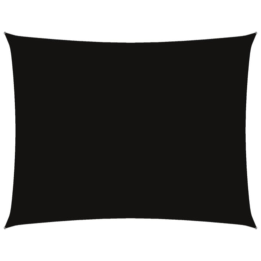 Parasole a Vela Oxford Rettangolare 6x7 m Nero cod mxl 21296