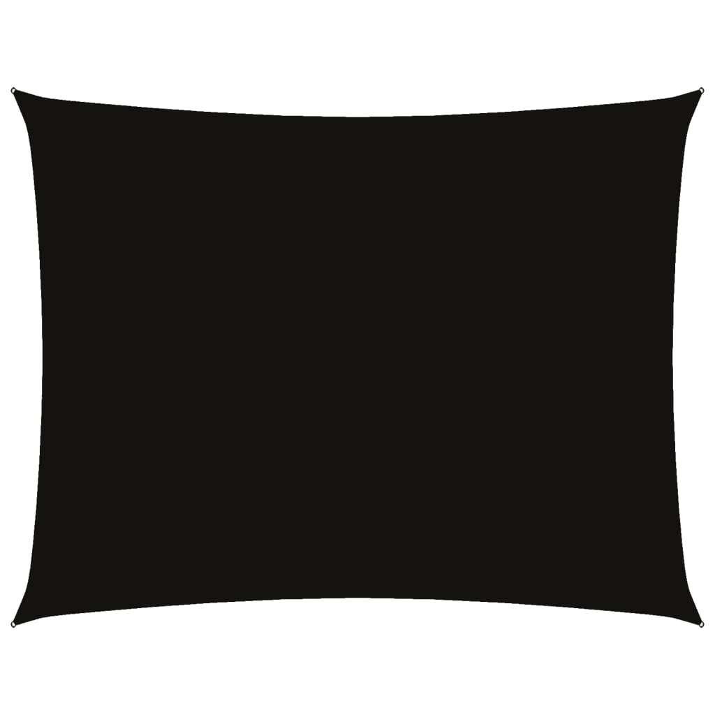 Parasole a Vela Oxford Rettangolare 6x7 m Nero 135772